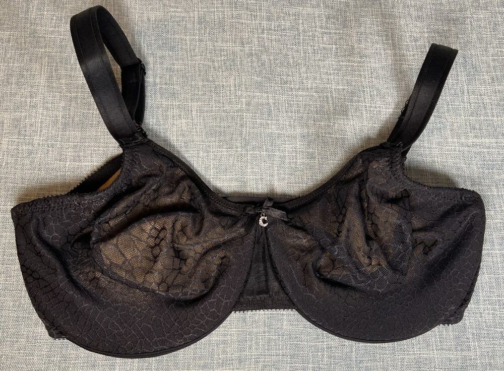 Chantelle C Magnifique Seamless Unlined Minimizer 34DDD Black Bra, C18910-011